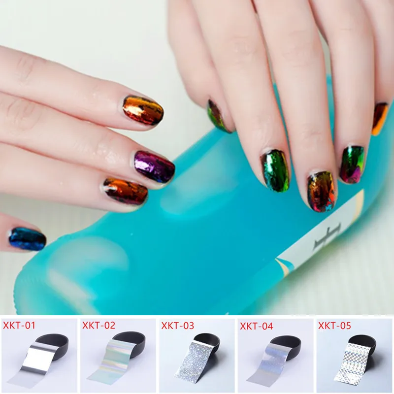 Retail 4 x 10cm Nail Art Transfer Foils Sticker, Hot Beauty Free