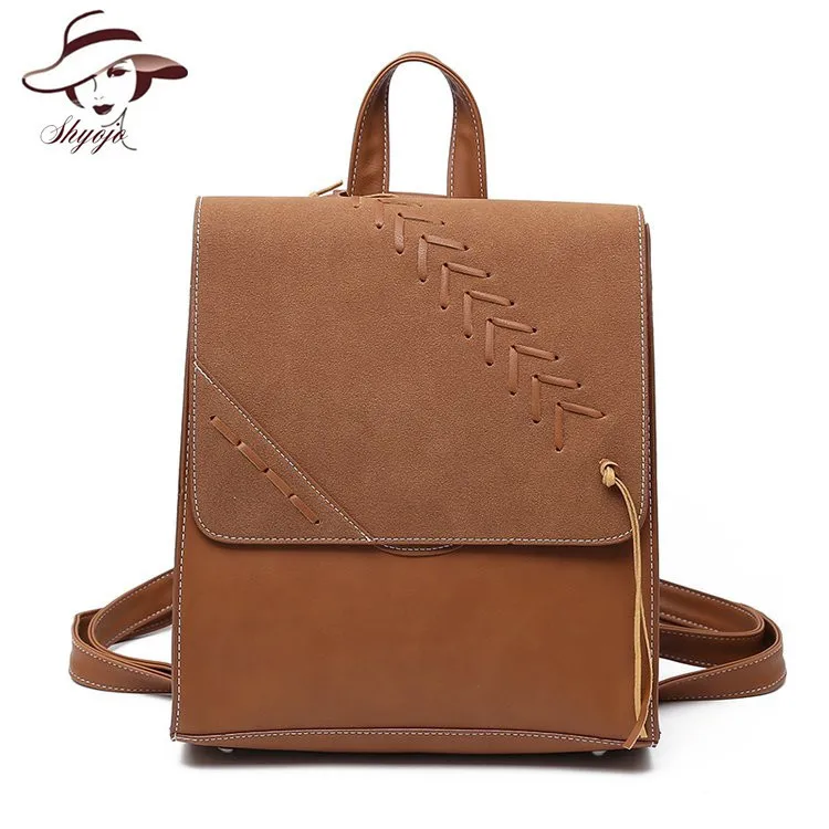 

2018 New High Quality Women Backpack Large Capacity Tassel Fashion Ladies Shoulder Bags Solid Color Leather School Bag Mochila