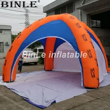 Изготовленный на заказ 6x3 м надувная палатка в форме купола для мероприятий с 4 съемными стенками выставочный надувной тент-беседка