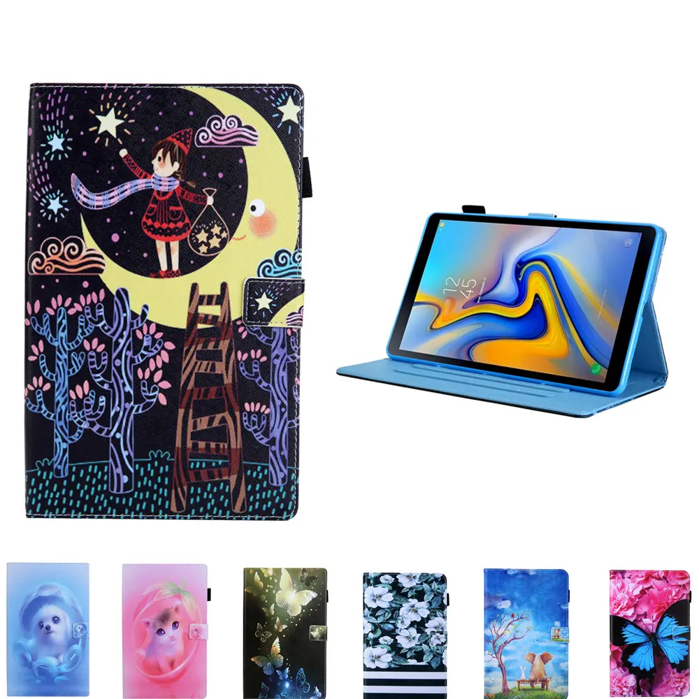 

Folio Cartoon Case For Samsung Galaxy Tab A 10.1 2019 T510 T515 10.1inch PU Leather Tablet Cover for SM-T510 SM-T515 Sleeve Bags