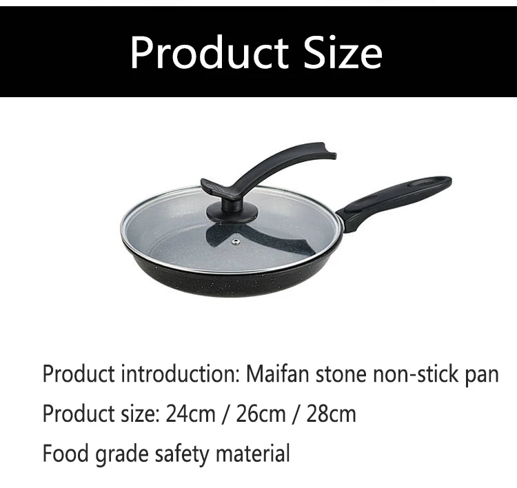 Frying Pan Non-stick Pan Household Pan No Smoke Pancake Pot Induction Cooker Gas Stove Universal Iron Pot Cast Iron Skillet Wok