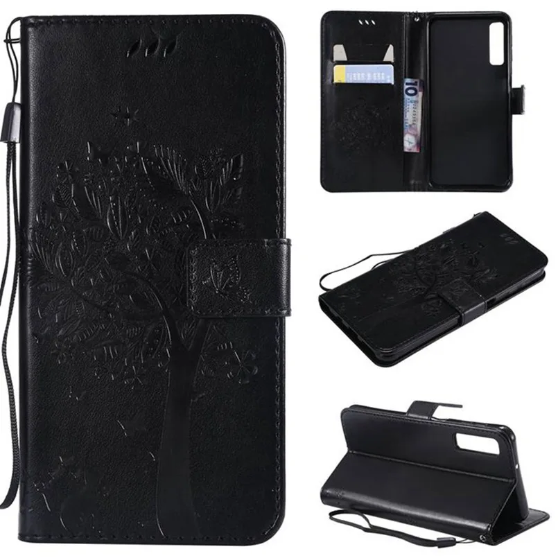 

Flip Leather Case For Samsung Galaxy J2 pro J3 J4 J6 J7 2018 Relief Wallet Cover Stand Phone Case