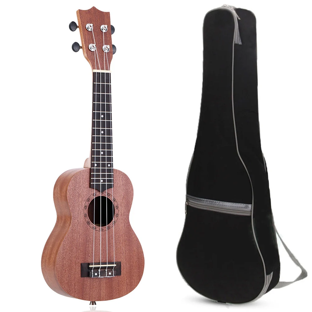 

21'' Ukulele Guitar Acoustic Soprano 4 Strings Guitarist Beginner Musical Instruments with Ukelele Bag