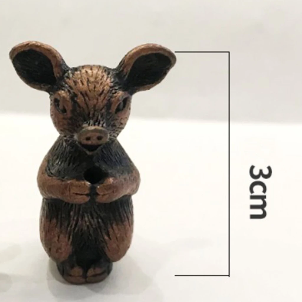 Copper Chinese Traditional Twelve Zodiac Animal Figurine Incense Stick Stand Holder