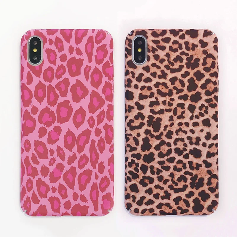 KIPX1097_3_JONSNOW Leopard Pattern Hard Case for iPhone 7 8 Plus 6S 6 Plus XS XR XS Max Phone Cases Fashion All-inclusive Protect PC Cover Capa