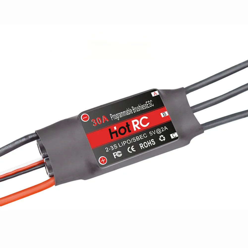1 Piece HotRc 30A Brushless Motor ESC Speed Controller for RC Quadcopter RC helicopter Multicopter