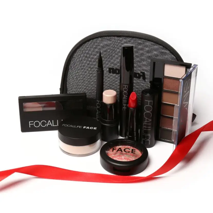 Multicolor Makeup Toolkit 8PCS Must Have Cosmetics Makeup Set With 