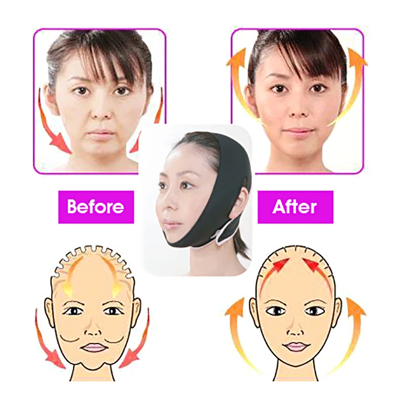 

1pcs Thin face mask potent firming thin chin correction tool face-lift bandages facial contour adjustment slimming wraps