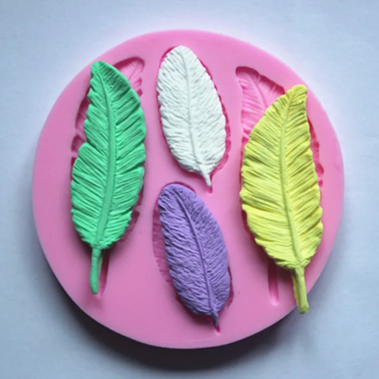 DIY foliage silica gel candy mould Chocolate cake decoration plaster clay decorating leaf silicone mold