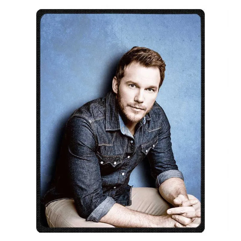 

Coral Fleece Fabric Chris Pratt Throw Blanket On Bed Summer Air Condition Sleep Cover Decorative Bedding