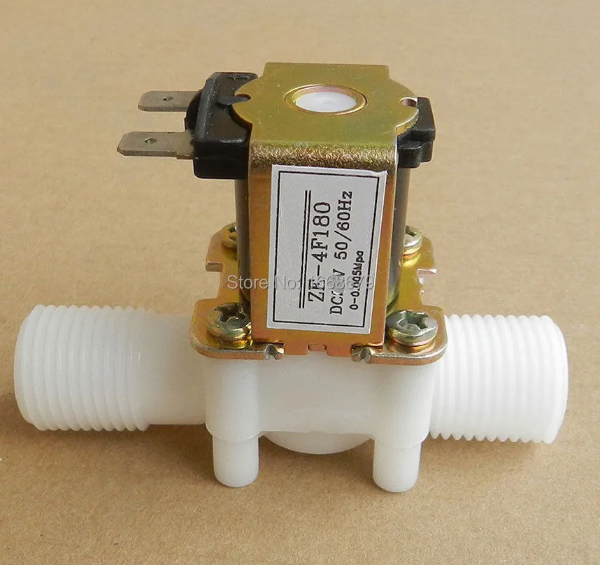 EBOWAN Plastic Solenoid Valve 12V 24V 220V Electric Water