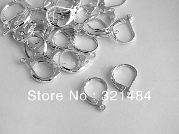 

Free ship Rhodium plated 1000piece 15mm leverback earring hooks earwires nickel free earring findings