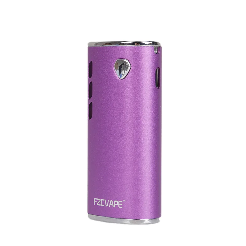 Vape мод FZCVAPE Foxhunter вапорайзер коробка мод 650 мАч батарея разогрева переменное напряжение бокс мод для электронных сигарет - Цвет: Purple Mod