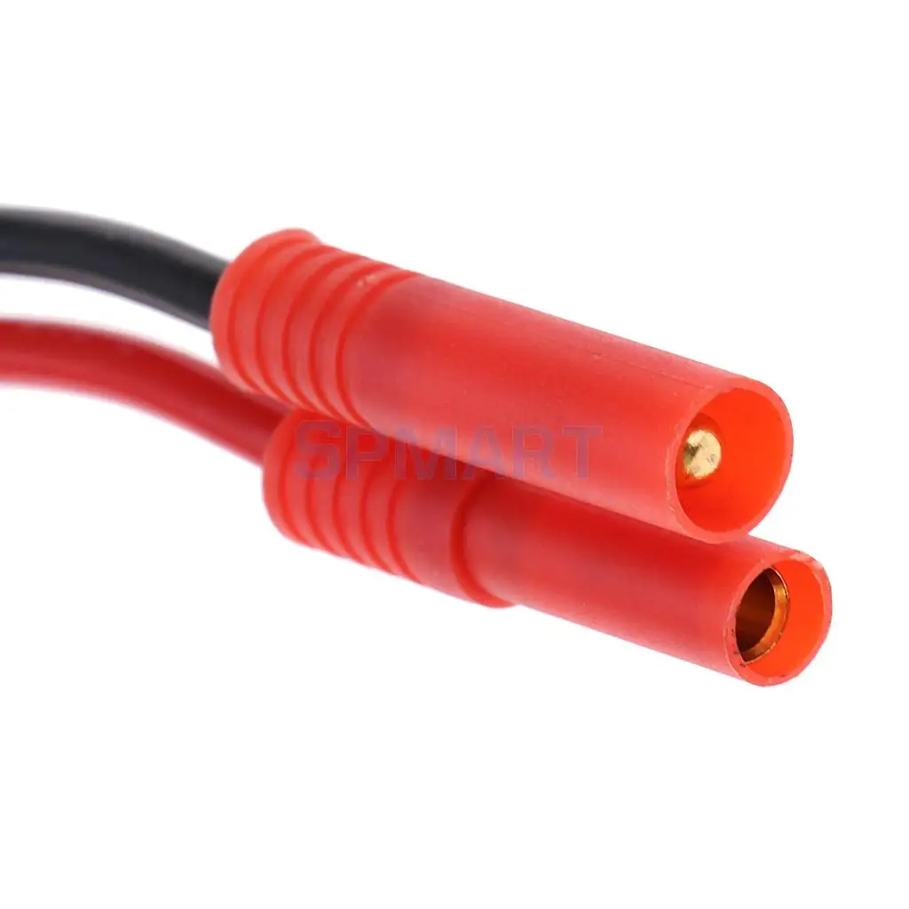 4.0 HXT Banana Charging Connector to 4mm Banana Plug Cable Adapter Lipo Battery 14AWG Lead 300mm