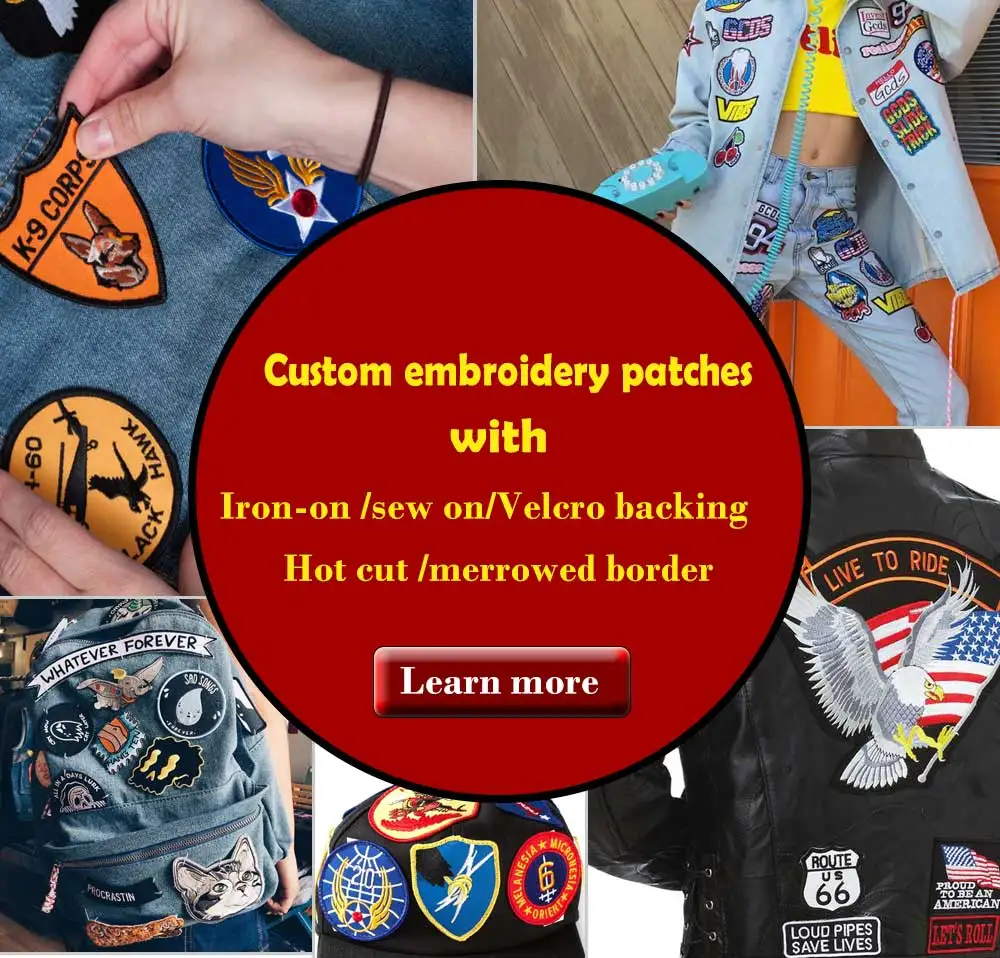 

DIY Embroidered Iron on Patches Sets