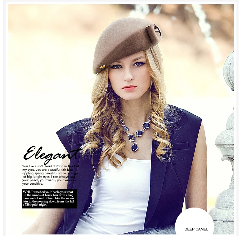 2018 Autumn And Winter Female Painter Hat Warm Woolen Hat Hat Lady Stewardess Hat Beret Fashion Hat ACD18 (12)