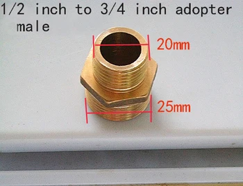 

Freeshipping Pure Brass 20mm to 25mm pipe joint adopter male thread,pipe connector fittings,hose joint connector