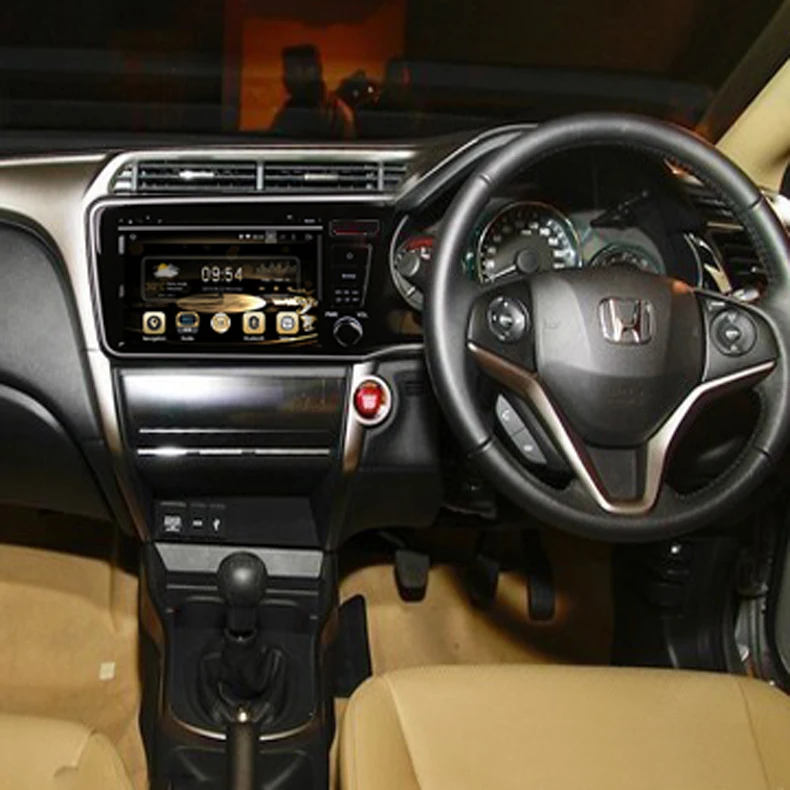 Discount 9" two din car radio gps player for honda city RHD 2014-2017 with android 9.0 system octa core 4G RAM 32G ROM wifi audio 2