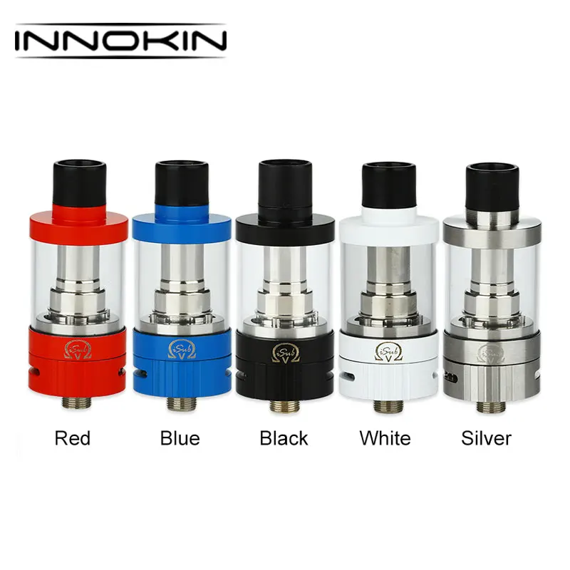 

Original Innokin ISub V Sub-Ohm Tank 3ml Atomizer with 0.5ohm SS316L BVC Coil Top Fill Vape Tank 22mm diameter