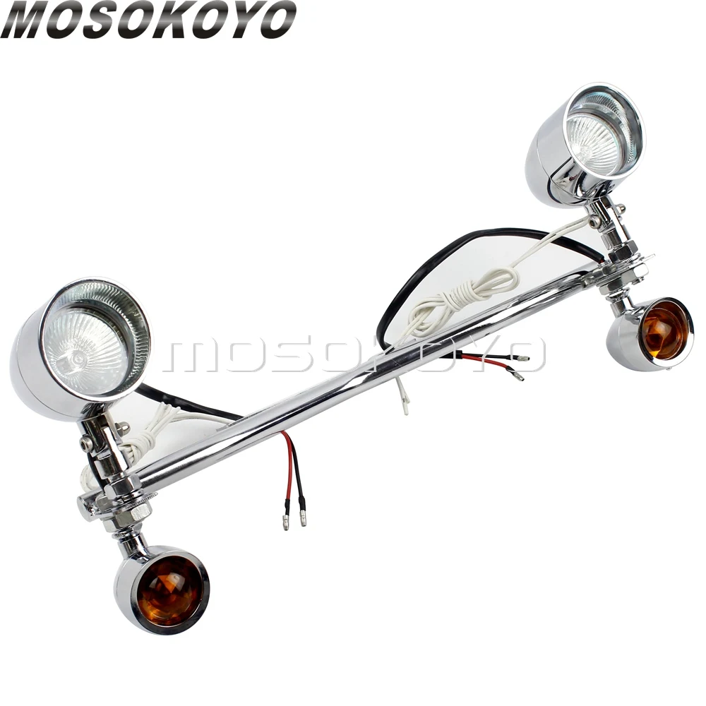 

Motorcycle LED Turn Signal Lights For Harley Suzuki Kawasaki Honda Shadow VT 750 Softail Sportster C50T Vulcan Spot Fog lights