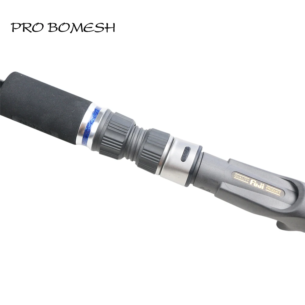 Pro Bomesh 1 комплект, 1,82 м, 1,94 м, полностью Fuji компоненты, 2 секции, Swirl Sanded+ K Carbon 50-80#, лодочная удочка, удочка
