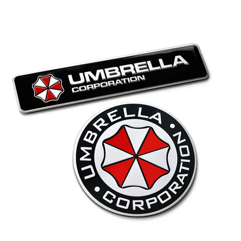 

3D Aluminum Umbrella corporation car sticker for Land Rover LR4 LR3 LR2 Range Rover Evoque Defender Discovery Freelander