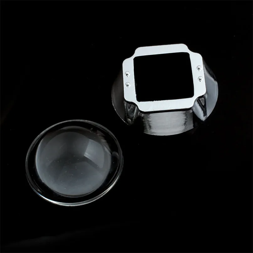 

44mm Led Lens Reflector Collimator + 50mm Base Cup Compatible for 20W -100W LED spot light automobile lights DIY projecting lamp