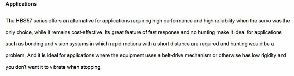 HBS57 application