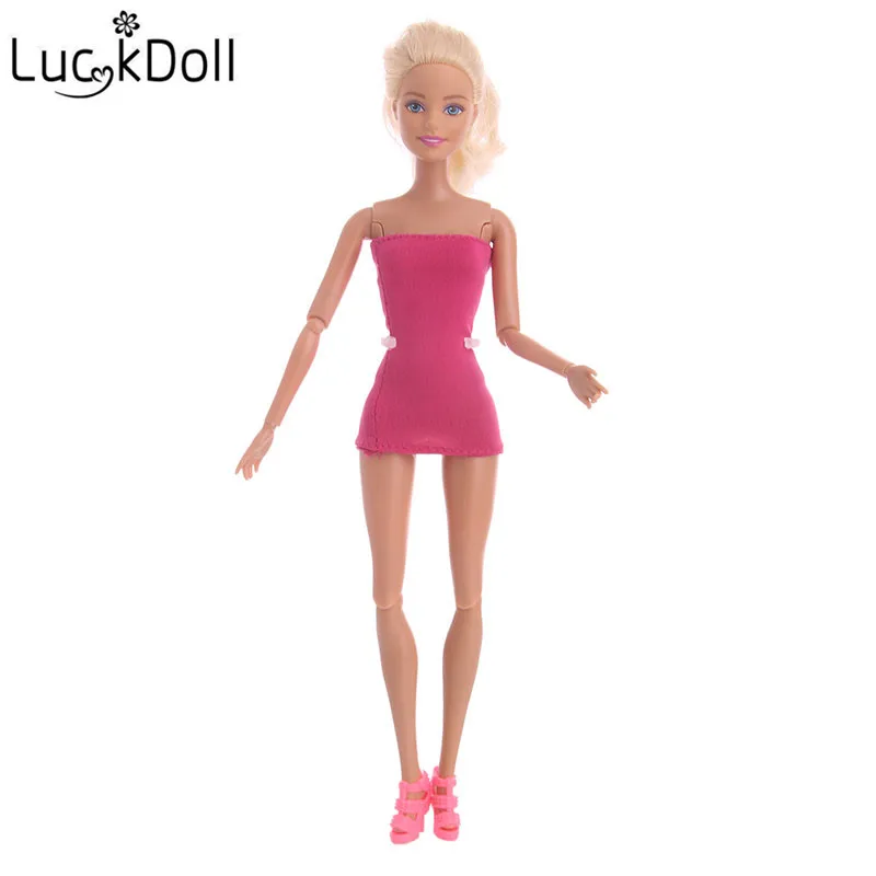 Luckdoll модное красивое платье юбка куклы аксессуары подходят Одежда для куклы, игрушки подарок для детей