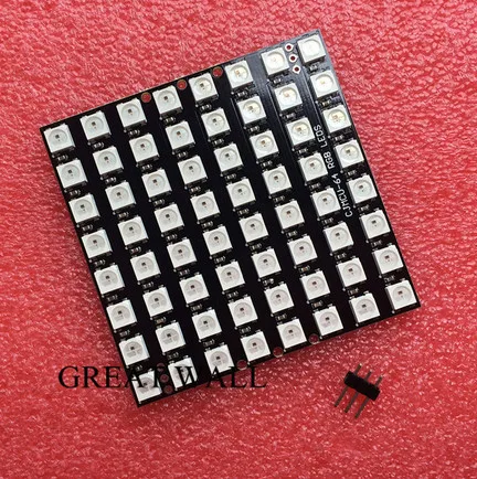 

1pcs WS2812 LED 5050 RGB 8x8 64 LED Matrix