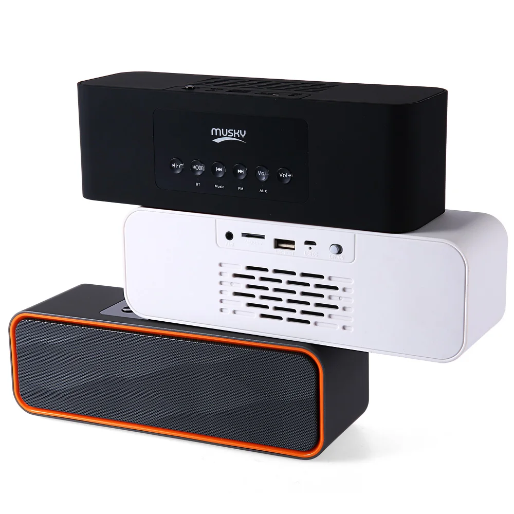 Мускусный DY22 мини динамик 2 в 1 Мини беспроводной Bluetooth fm радио колонка