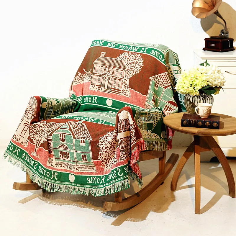

High Quality Vintage Thick Blanket Multipurpose Double-sided Wall Tapestry Sofa Towel Bed Cover Carpet Tablecloths Quilts