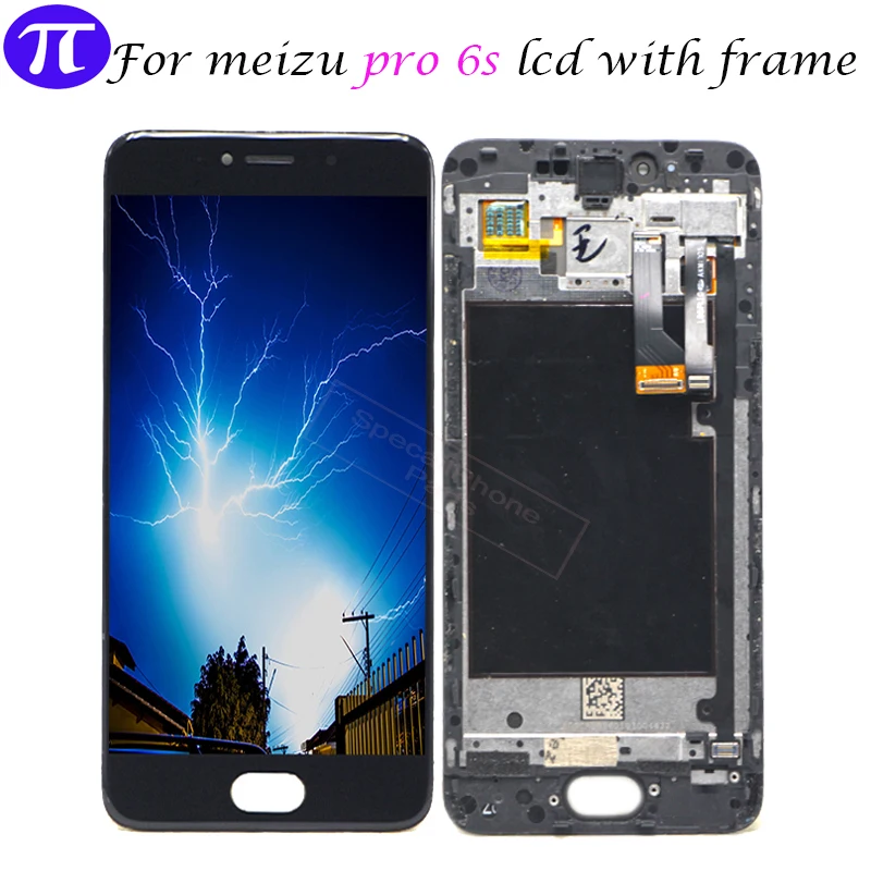 Amoled для Meizu Pro 6S ЖК дисплей с сенсорным стеклом дигитайзер рамка в сборе запасные
