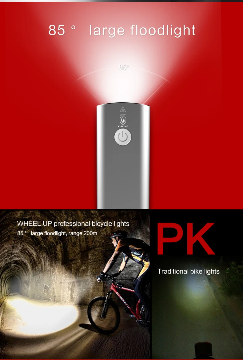 Sale WHEEL UP 2018 Bicycle Light Usb Rechargeable Led Light Battery Flashlight Front  Handlebar Torch Headlight Bicycle Accessories 7 Sale WHEEL UP 2018 Bicycle Light Usb Rechargeable Led Light Battery Flashlight Front  Handlebar Torch Headlight Bicycle Accessories 7