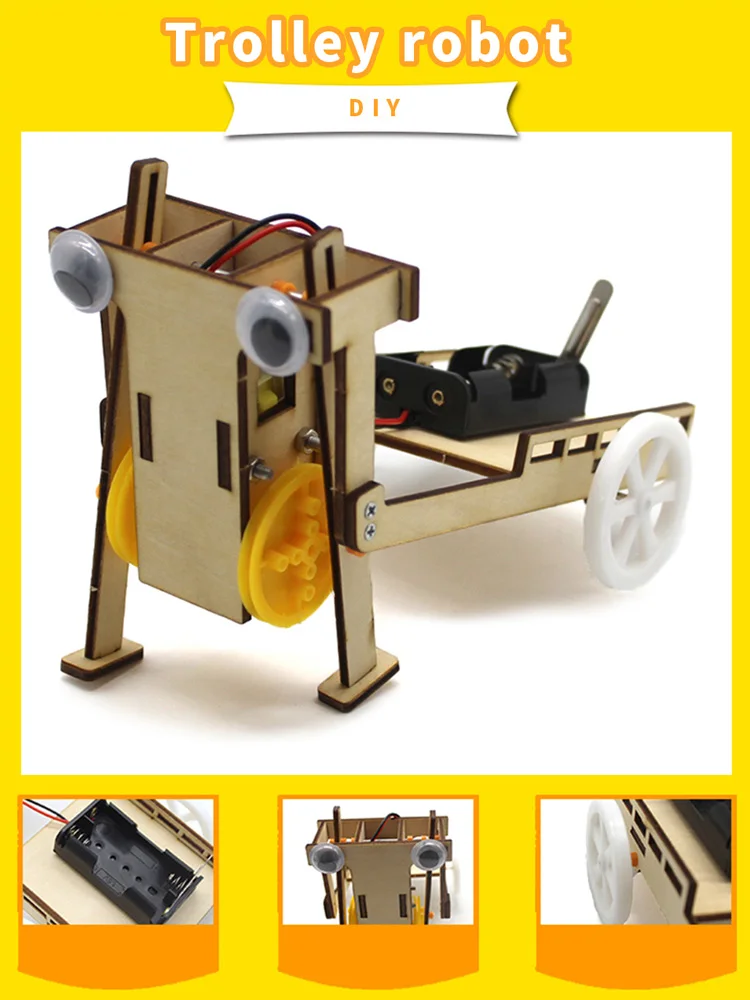 Электрический ходовой робот 2WD тележка автомобиль DIY Kit технология физика ствол