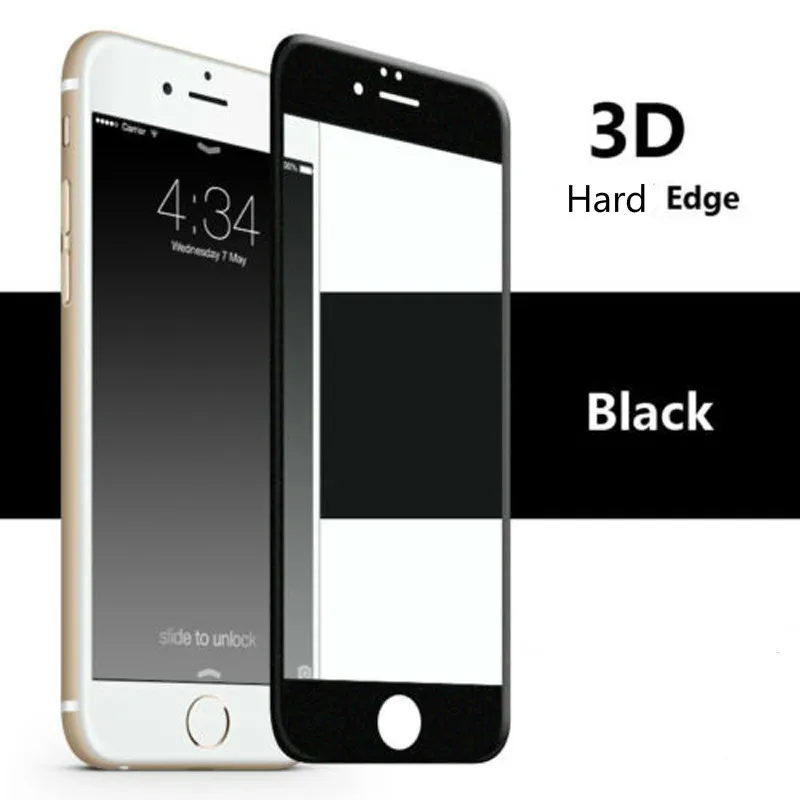 Полноэкранное Защитное стекло для iPhone 6 7 8 plus закаленное изогнутая жесткая пленка