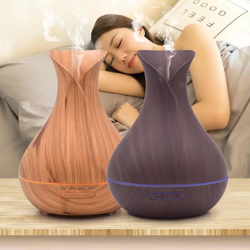 

400ml Ultrasonic LED Air Humidifier Aromatherapy Essential Oil Mist Aroma Diffuser for Home Office Electric Aroma Diffuser