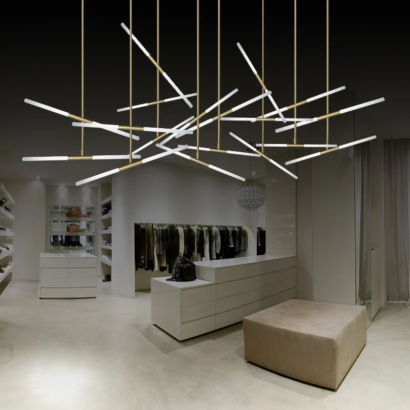 

Northern Europe Modern Creative Bar Lamp Reception Desk For Shop Hotel Office Engineering Light Fashion Lamp