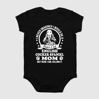

Baby Onesie Baby Bodysuits kid t shirt Funny novelty English Cocker Spaniel 's Tri-Blend O Neckcool