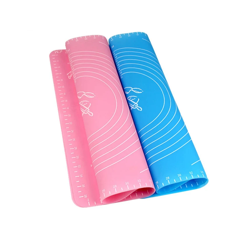 

Colorful Baking Sheet Rolling Dough Pastry Cakes Bakeware Liner Silicone Heat Resistance Mat Paste Flour Table Pad Kitchen TSLM1