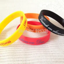 500 шт/партия 202X12X2 мм печатный логотип силиконовый браслет, заказной дизайн силиконовый браслет, печатный браслет, рекламный подарок