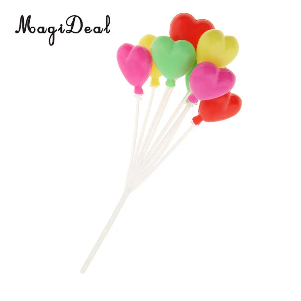 MagiDeal 1/12 Scale Dollhouse Miniature Colorful Oval Shaped Balloons Home Baby Room Party Decor Children Toys