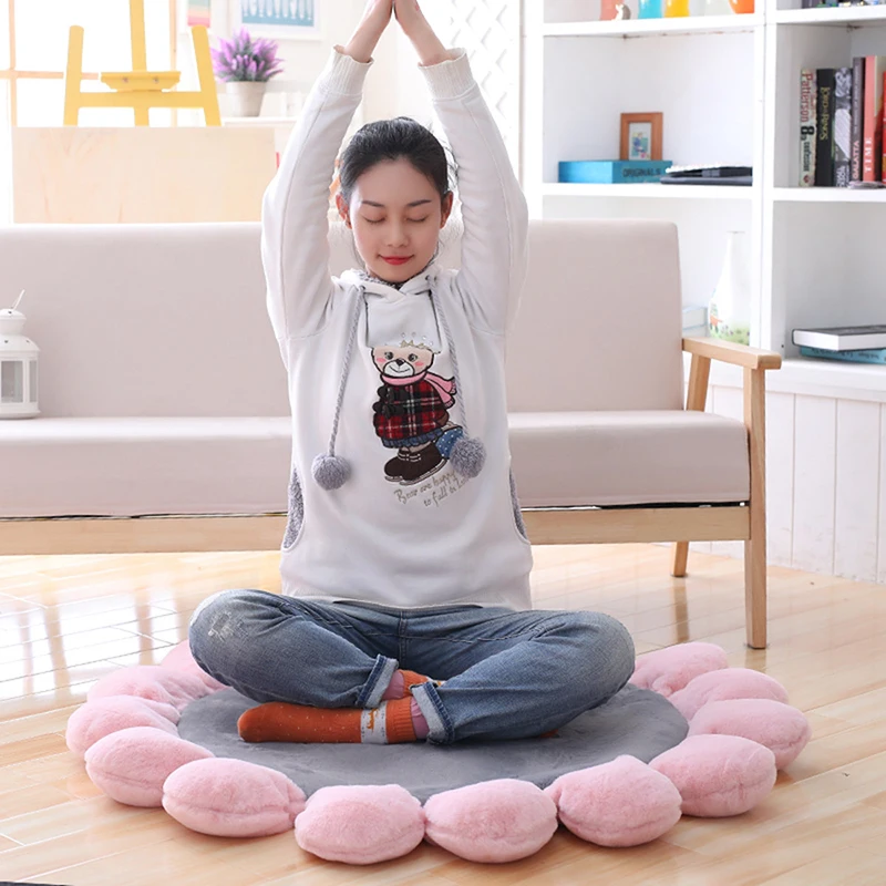 

Plush Cushion Flower Toy Shape Cute Fashion Baby Climbing Mat Cartoon Children Round Crawling Floor Play Mat Toys Plush Yoga Mat