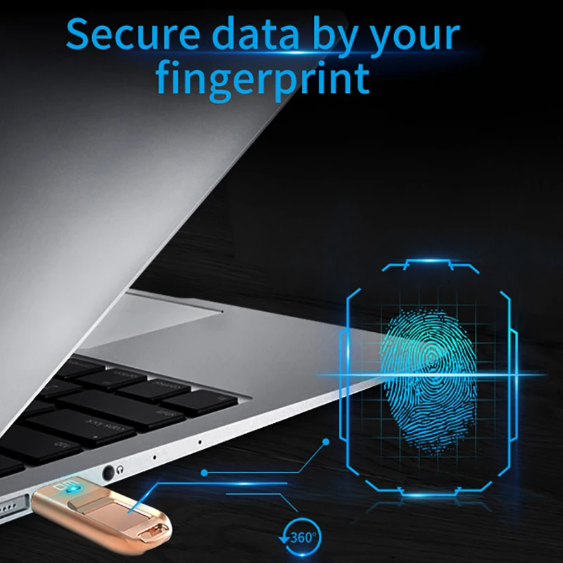  DM PD065 High-speed USB Flash Drive Recognition Fingerprint Encrypted Usb stick 32GB 64GB Pen Drive