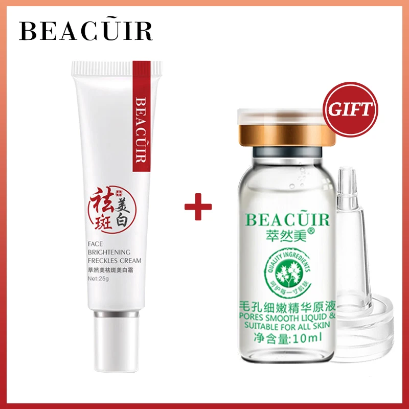 

Buy 1 Get 1 Gift Collagen Freckles Whitening Face Cream+Hyaluronic Acid Shrink pores Serum Remove Spots Firming Dark Circles