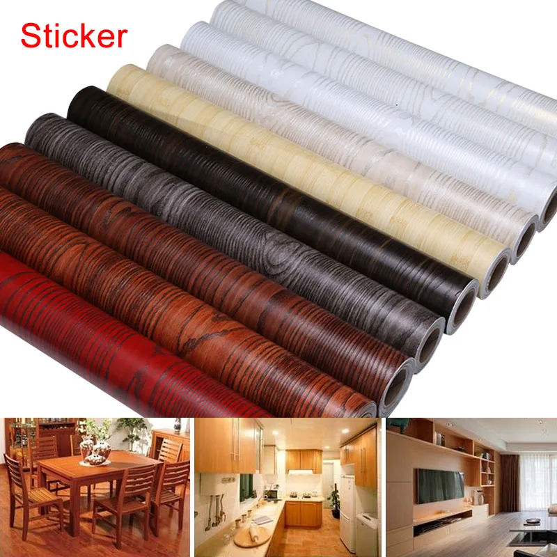 

60cm x 5M Practical Furniture DIY Decor PVC Self Adhesive Sticker Home Room Cabinet Table Waterproof Decal E2S