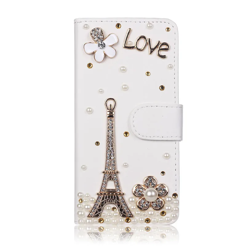 love tower Для Xiaomi A1 A2 Redmi Note 4 4X 5A Prime 5 Plus 7 Pro Стразы Корона pu кожаный чехол-кошелек - Цвет: love tower