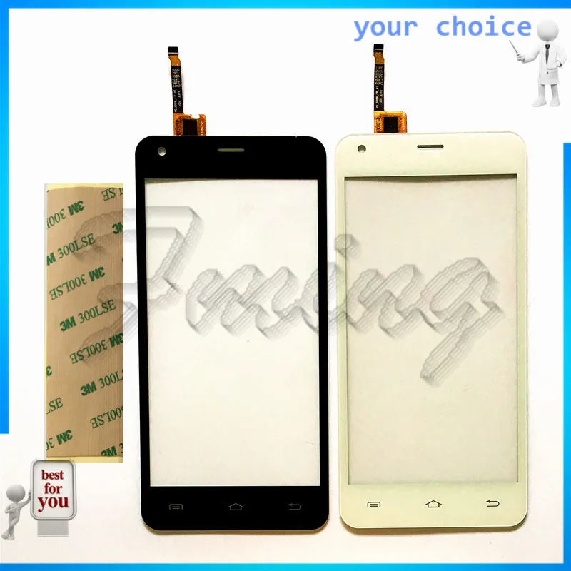 

RUBINZHI Phone Touch Sensor Front Glass For Dexp es550 ES550 Touchscreen Panel Front Touch Glass Replacement +tape