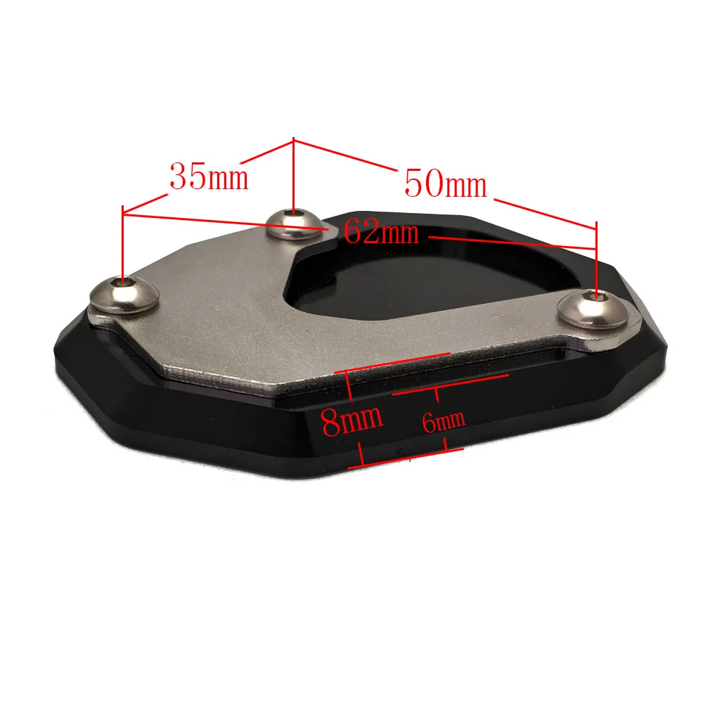 Алюминиевая мотоциклетная боковая подставка для увеличения пластины удлинитель подставки черный для BMW R NINE T
