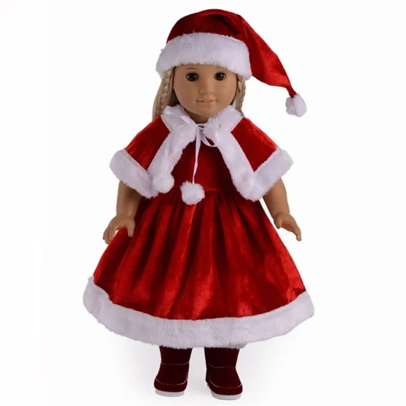 Hot Selling Red Christmas party gift American Girl Doll Accessories